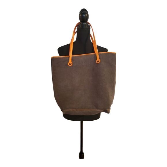 J.W. Anderson Graphite Canvas Tall Anchor Shopping Tote – Designer Bag - Picture 5 of 14
